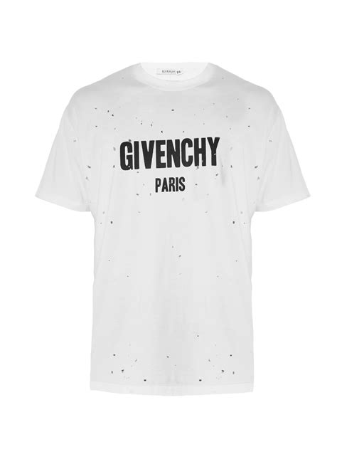 givenchy men's white t shirt|Givenchy t shirt men price.